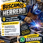 Buscamos herrero para mipyme en la lisa - Img 57679983