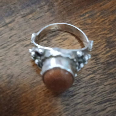 Vendo anillo de plata cifrado con piedra venturina - Img 119170453