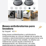 Bases antivibratorias para lavadoras y otros - Img 57957881