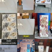 Materiales de la construcción 👉 Azulejos y losas de piso 👉33*33 👉34*60👉 30*60 🚛 más de 5 metros el transporte le - Img 55827371