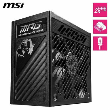 fuente de alimentación MSI MPG A850GS PCIE5 para juegos totalmente modular de 850 W 52815418 - Img 124400783