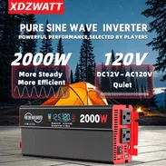 XDZWATT Inverter de onda pura 2000w(800W continios) 12v entrada a 120v 60hz - Img 46061402