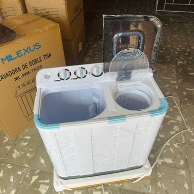 LAVADORA SEMIAUTOMÁTICA MILEXUS 7KG, ENTREGA DE FACTURA A SU NOMBRE. VARIEDAD DE ELECTRODOMÉSTICOS, TECNOLOGÍA, ETC - Img 116032792