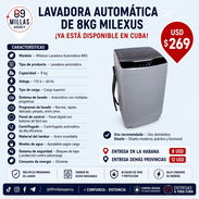 Lavadora automática 8kg Marca Milexus - Img 56423160