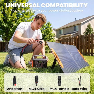 Panel Solar Portable ,Portatil de 100W NUEVO PARA ECOFLOW,BLUETTI ETC.. - 6/6