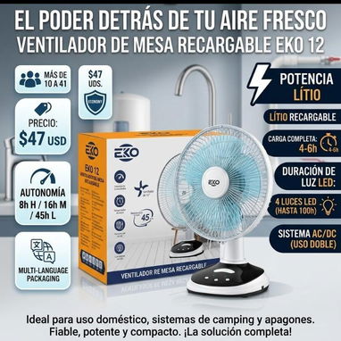 Ventiladores recargables - Img 122345953