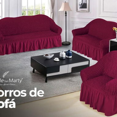 Forros para muebles 3-2-1. Sofa Cover 🌸 Sirve también para juegos de sala 2-1-1 - Img 118509832