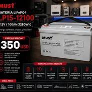 🍁🍁 BATERÍA MUST DE 12V / 100Ah 1280wh - Img 57077634