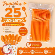 **Paquete de cucharas NARANJAS** - Img 56886049