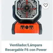 Ventilador lámpara recargable - Img 58443362