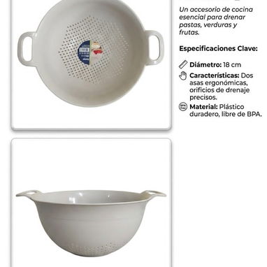 Escurridor de alimentos - Img 124368620