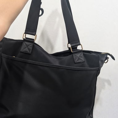 Cartera o bolso de lona grande para uso diario, excelente calidad para el gym, escuela, playa .. - 4/8