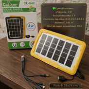 Lampara recargable con panel solar con puerto USB q - Img 55143800