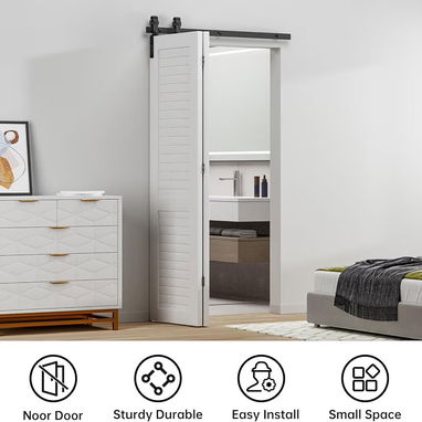 Kit de Herrajes de Puerta Plegable de Corredera - 3/5
