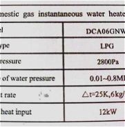 Se vende calentador de gas marca Daytron en excelente estado, regulador de gas incluído - Img 45922886