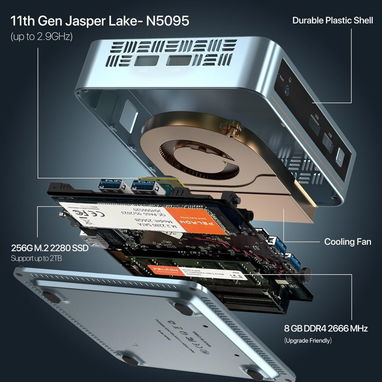 🖥️ Mini PC PELADN W-4 – Intel N5095 / 8GB RAM / 256GB SSD 🖥️ - Img 108348898