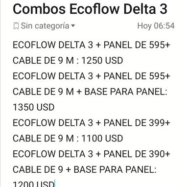 Ecoflow, panel solar y combos, somos de la Habana. Contactar al WhatsApp 51170866. - Img 119519593