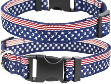 Collar de perro/collar clásico con bamdera estadounidense - Img 67185027