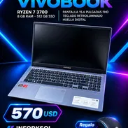 Laptop ASUS VivoBook Ryzen 7, 8GB RAM, SSD 512GB, Pantalla 15.6 FHD – 570 USD - Img 58287695