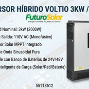 INVERSOR HÍBRIDO VOLTIO 3KW / 110V - Img 55003056