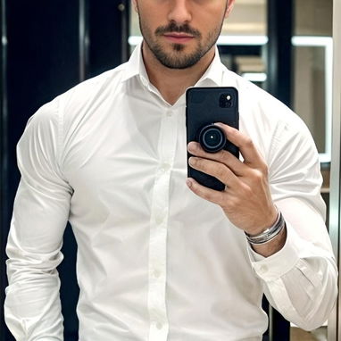 Camisa Blanca de vestir..Ropa de Ocasion. Citas .Reunión de Negocios 52465450 - Img 107530632