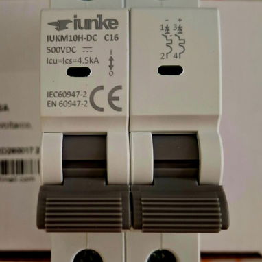 Breaker Corriente Directa, CD. Fotovoltaico. 16, 32 y 63 amperes. Disyuntores bipolares. - 4/9