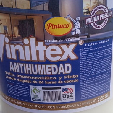 Pintura de vinil hantiumedad , hantimoho , hantimanchas para interior y exterior todos los colores 🌈 - Img 121154452