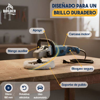PULIDORA DE AUTO 1300 W BUILDER - 3/3