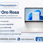 Laptop HP 14", Procesador Intel N150 (Modelo: 14-dq6015dx), 4 GB RAM, 128 GB UFS - Oro Rosa - Img 57483766