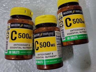 Vitamina C de 500mg  pomos de 100 tabletas de 200 y de 500 tabletas - Img 59356651