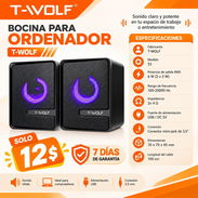 T-WOLF ¡BOCINAS PARA ORDENADOR T-WOLF S3! 🧡🔊 - Img 58148231