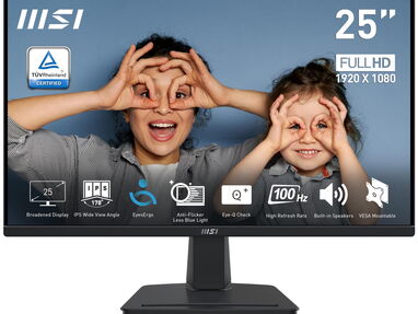 MONITOR DE PC MSI 25” LED-IPS|FULL HD(1080p)|100Hz|AMD FREESYNC|VGA + HDMI|NUEVO EN CAJA!!(10 DIAS GARANTIA) - Img main-image