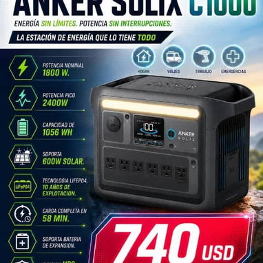 Venta de ecoflow,plantas eléctricas,paneles solares y baterías extras de delta - 6/10