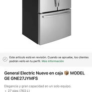 Refrigerador General Electric Nuevo en caja MODEL GE GNE27JYMFS - Img 53357121