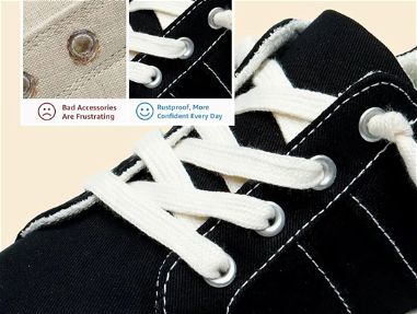 Zapatillas de lona con cordones para mujer/Zapatillas casuales new en caja!!++ - Img 66387348