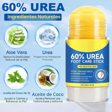 Barra de Cuidado de Pies — Urea 60% + Ácido Salicílico 2% - 4/8