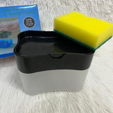 Dispensador de detergente (Incluye la esponja) en 2400cup disponibles  🖤Negro  🩶Gris - Img 122941391