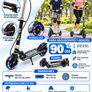 Patinete plegable Para adolescentes y adultos. - Img 58238322