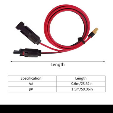 Cables XT60 y XT60I para su ecoflow de los paneles solares a su estación. De 3m - Img 121153825