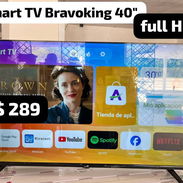 Smart TV Bravoking 40" full HD con dos mandos y cajita interna - Img 54873947