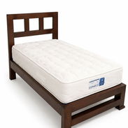 ✨️ Venta de Cama Personal  de Caoba con Colchón Konfort de Muelle - Img 56412789
