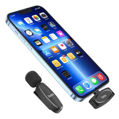 Hoco - L15 Crystal Micrófono de Solapa Inalámbrico Digital para iPhone 🌐 - Img 127567858