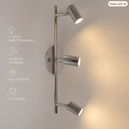 Lámparitas apliques de 3 luces,sartén eléctrico, soplador inalambrico - Img 57835100