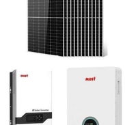 ☀️Kit de 6kw -4 Panles solares bifaciales 600 Wats ( las bases que son utilizadas incluidas en las instalaciones - Img 58152915