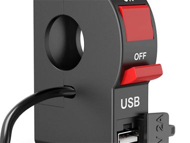 Cargador USB Para Timón De Moto - Cargue su celular mientras maneja, NUEVO -- 53610437 - Img 40310501
