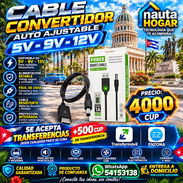 Cable convertidor auto ajustable USB a DC (5v,, 9v, 12v) - Img 57667865
