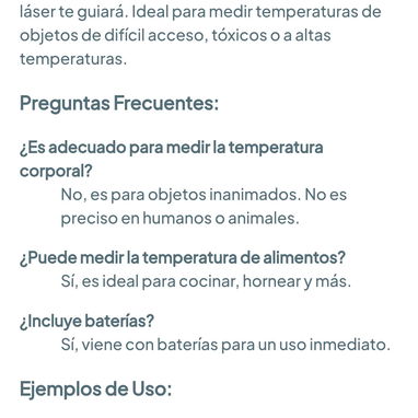 Termómetro infrarrojo MESTEK 🌐 - 10/10