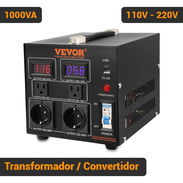 Transformador Convertidor de Voltaje VEVOR 1000VA 110V-220V Step Up Down Compacto Negr - Img 55775013