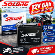 Batería Solong de Tornillo 12V 6Amperes para Motos - Img 57838653