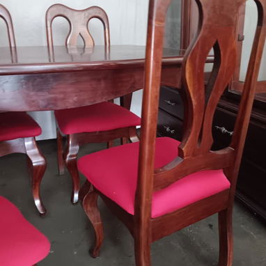 !Juego de comedor mesa y sillas de caoba! - 3/3